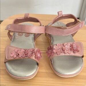 Toddler Girls Pink Floral Sandals